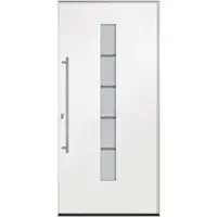 Roro Haustür »R351 Luxus«, Aluminium/Kunststoff, weiß - weiss