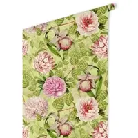 Wallart K&L Wall Art Vliestapete »Vintage Vliestapete«, Sommer Botanische Blumen, mehrfarbig, matt - bunt
