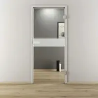 NOVADOORS Glasdrehtür »NOVA 593«, glänzend - transparent