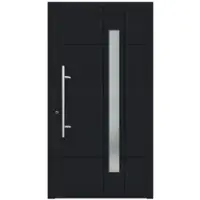 KNOCK Flügelüberdeckende Kunstoff-Haustür »Terra«, anthrazit - grau