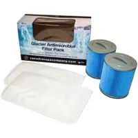 Canadian Spa Whirlpool Filter Set »Glacier Microban«, mit zwei Glacier Filtern und zwei Vorfiltern - blau