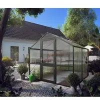 KGT Gewächshaus "Rose II" anthrazit-grau 5,1 m² 10 mm HKP