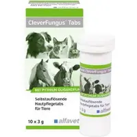 Alfavet Cleverfungus Tabs Hautpflegetabs f.Tiere 10X3 g