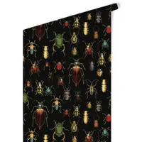 Wallart K&L Wall Art Vliestapete »Vintage Vliestapete«, Käfer Retro schwarz, mehrfarbig, matt - bunt
