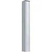Mr. Gardener Pfosten, Aluminium, BxLxT: 6,8 x 186 x 6,8 cm - silberfarben