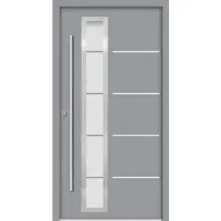 Splendoor Sicherheitshaustür »SPLIT Prime RC2«, Aluminium, in verkehrsgrau