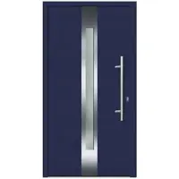 KNOCK Flügelüberdeckende Kunstoff-Haustür »Terra«, stahlblau