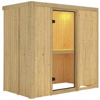 Karibu Sauna »Pärnu«, für 2 Personen, ohne Ofen - beige
