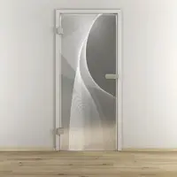 NOVADOORS Glasdrehtür »NOVA 634«, matt - transparent