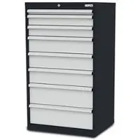 Simplaflex Schubladenschrank CL7H121232, Metall, 8 Schübe, lichtgrau, (B/H/T) 70 x 122 x 58cm