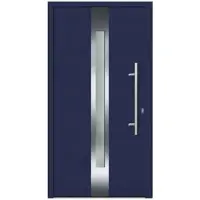 KNOCK Flügelüberdeckende Kunstoff-Haustür »Terra«, stahlblau