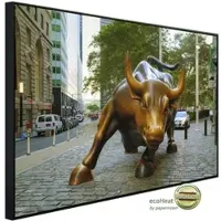 Papermoon Infrarotheizung »EcoHeat - Wall Street Bull«, Matt-Effekt - bunt