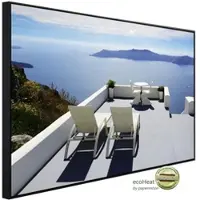 Papermoon Infrarotheizung »EcoHeat - Terrasse Meerblick auf Santorin«, Matt-Effekt - bunt