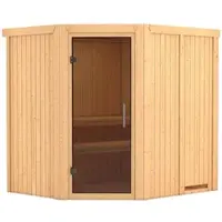 Karibu Sauna »Maardu«, für 3 Personen, ohne Ofen - beige