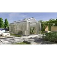 Vitavia Gewächshaus »Zeus Plus 15700«, BxHxL: 195 x 197 x 131 cm - silberfarben