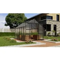 Vitavia Gewächshaus »Mars Plus 8300«, BxHxL: 257 x 238 x 321 cm - schwarz