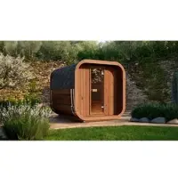 Weka Saunahaus »Laadi 3«, Saunahaus, ThermoWood, - natur