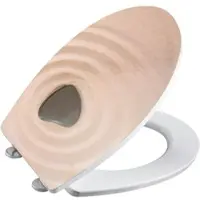 WELLWATER WC-Sitz »Relief Herz«, Duroplast Relief, mit Absenkautomatik - bunt