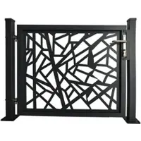 Floraworld Einzeltor »Amsterdam«, Aluminium, BxH: 120 x 110 cm - schwarz