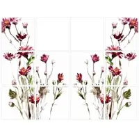 Wallart K&L Wall Art Fliesenaufkleber »Sommer Blumen«, selbstklebend