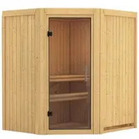 Karibu Sauna »Tuckum«, für 3 Personen, ohne Ofen - beige