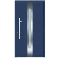 KNOCK Flügelüberdeckende Kunstoff-Haustür »Terra«, stahlblau