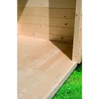 Karibu Saunahaus, BxHxT:231 x 235 x 273 cm, naturbelassen - beige