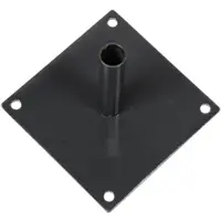 Floraworld Bodenplatte, Stahl, BxHxT: 20 x 15 x 20 cm - grau
