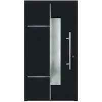 KNOCK Flügelüberdeckende Kunstoff-Haustür »Terra«, anthrazit - grau