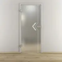 NOVADOORS Glasdrehtür »NOVA 599«, matt - transparent