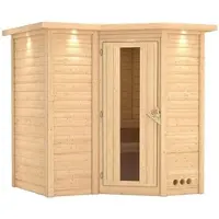 Karibu Sauna »Riga 1«, für 3 Personen, ohne Ofen - beige
