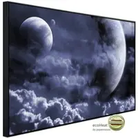 Papermoon Infrarotheizung »EcoHeat - Wolken mit Monden «, Matt-Effekt - bunt