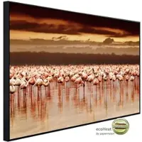 Papermoon Infrarotheizung »EcoHeat - Afrikanische Flamingos«, Matt-Effekt - bunt
