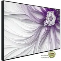 Papermoon Infrarotheizung »EcoHeat - Muster mit Blumen lila«, Matt-Effekt - bunt
