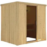 Karibu Sauna »Kircholm«, für 3 Personen, ohne Ofen - beige