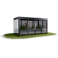 SunElements Gewächshaus »SunGarden Power 4.2«, BxHxT: 443 x 229 x 233 cm, anthrazit-metallic - grau