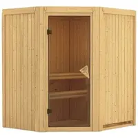 Karibu Sauna »Narva«, für 3 Personen, ohne Ofen - beige