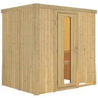 Karibu Sauna »Kircholm«, für 3 Personen, ohne Ofen - beige