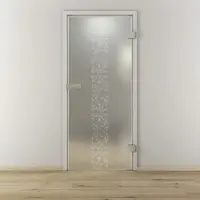 NOVADOORS Glasdrehtür »NOVA 504«, matt - transparent