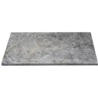 WOHNRAUSCH Wand- und Bodenfliese »Mudra Grey«, 0,74 m2, Römischer Verband, Travertin, grau/beige, matt, getrommelt