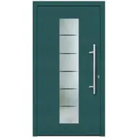 KNOCK Flügelüberdeckende Kunstoff-Haustür »Terra«, moosgrün - gruen