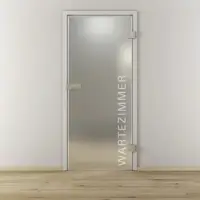 NOVADOORS Glasdrehtür »NOVA 554«, matt - transparent