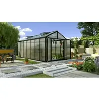 Vitavia Gewächshaus »Zeus Plus 13800«, BxHxL: 195 x 197 x 131 cm - silberfarben