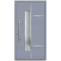 KNOCK Flügelüberdeckende Kunstoff-Haustür »Terra«, grau
