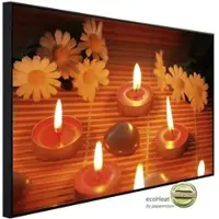 Papermoon Infrarotheizung »EcoHeat - Wellness Kerzen«, Matt-Effekt - bunt
