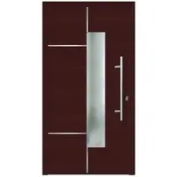 KNOCK Flügelüberdeckende Kunstoff-Haustür »Terra«, purpur - rot