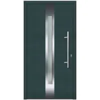KNOCK Flügelüberdeckende Kunstoff-Haustür »Terra«, moosgrün - gruen