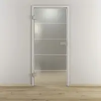 NOVADOORS Glasdrehtür »NOVA 582«, matt - transparent
