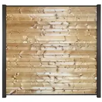 Mr. Gardener Steckzaunsystem »Turino«, 179x90 cm (BxH), 6er-Set, Thermokiefer - braun