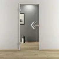 NOVADOORS Glasdrehtür »NOVA 599«, glänzend - transparent